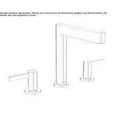 3-hole countertop washbasin tap with single rosettes Skvyra