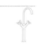 Washbasin tap with automatic stopper Horodnia