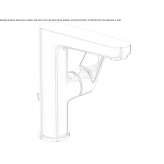 Single-lever countertop washbasin tap with cork stopper Erzurum