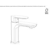 Single-lever countertop washbasin tap without waste Smithton