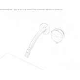 2-hole stainless steel wall-mounted basin tap with adjustable spout Prees