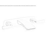 Concealed bathtub set with a plate Mocoa