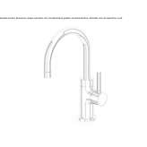 Single-lever countertop washbasin tap with aerator Byram