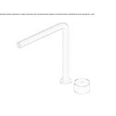 Countertop washbasin tap made of stainless steel Etucuaro