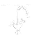 1-hole washbasin tap with individual rosettes Uxheim