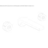 3-hole wall-mounted washbasin tap without stopper Isokyroe