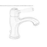Single-lever washbasin tap Wootton