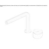 Countertop washbasin tap made of stainless steel Etucuaro