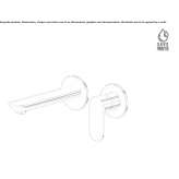 Wall-mounted single-lever washbasin tap without stopper Smithton