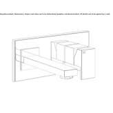 2-hole brass basin faucet for wall mounting Osiek