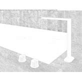 3-hole washbasin tap with a high countertop Kastella