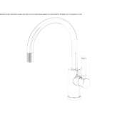 Single-lever washbasin tap, high model Bicske