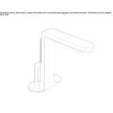 Bateria umywalkowa nablatowa jednouchwytowa 1-otworowa Kastella