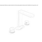 3-hole countertop washbasin tap Kastella