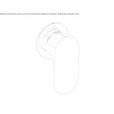 Wall-mounted single-lever washbasin tap with plate Lindas