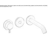 Single-lever infrared wall-mounted washbasin faucet Dualchi