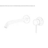 2-hole single-lever basin tap in stainless steel Wendtorf