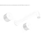 3-hole wall-mounted washbasin tap Peshkovo