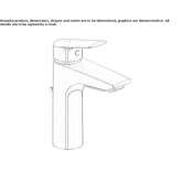 Single-lever countertop washbasin tap with cork stopper Liqenas