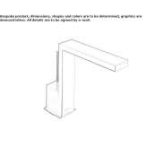 Single-lever countertop washbasin tap without waste Ormeau