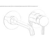 Wall-mounted washbasin tap with flow limiter Breo