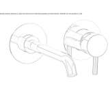 Wall-mounted washbasin tap with flow limiter Breo