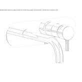 Wall-mounted washbasin tap with flow limiter Breo