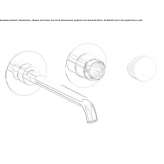 2-hole washbasin tap without stopper Berkum