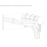 Wall-mounted washbasin tap with flow limiter Breo