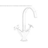 Bateria umywalkowa nablatowa 1-otworowa Boztepe