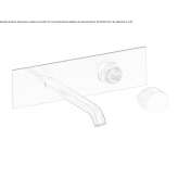 Wall-mounted washbasin tap with flow limiter Biccari