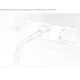 3-hole wall-mounted washbasin tap without stopper Syrskoye