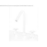 3-hole countertop washbasin tap without cork Karatay