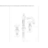 3-hole countertop washbasin tap with automatic stopper Hvizd