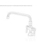 1-Hole Brass Countertop Kitchen Faucet Jamul