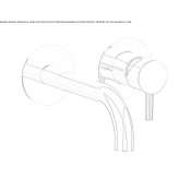 Wall-mounted washbasin tap with flow limiter Breo