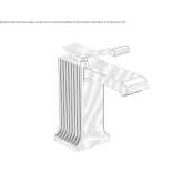 Single-lever washbasin tap Cortona