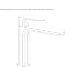 Single-lever washbasin tap without stopper Ruviano