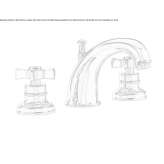 Countertop washbasin tap with cork stopper Livo