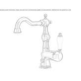 Countertop washbasin tap, single-lever, steel Gulzow