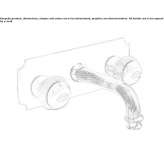 Steel wall-mounted washbasin tap Bobowo