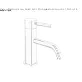 Countertop washbasin tap, single-lever, steel Kimmeria