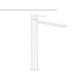 Tall single-lever washbasin tap without stopper Ruviano