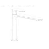 Single-lever countertop washbasin tap Ruviano