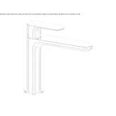 Single-lever countertop washbasin tap Ruviano