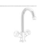 Countertop washbasin tap, steel, 1-hole Bobowo