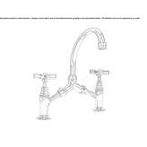 2-hole steel bridge mixer Socond