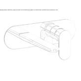 Single-lever wall-mounted washbasin faucet Ruviano