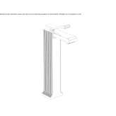 Single-lever washbasin tap Cortona