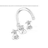 3-hole washbasin tap with adjustable spout Elsdorf